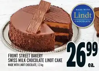 Metro Front street bakery swiss milk chocolate lindt cake offer