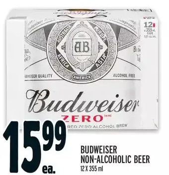 Metro Budweiser non-alcoholic beer offer