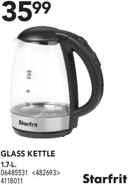 Lowe's Starfrit glass kettle offer