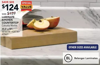 Lowe's Belanger laminates laminate kitchen countertop offer