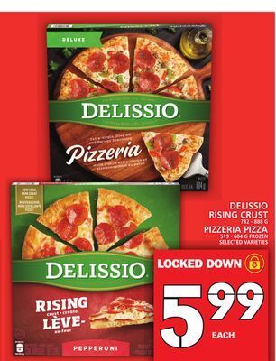 Food Basics Delissio rising crust or pizzeria pizza offer