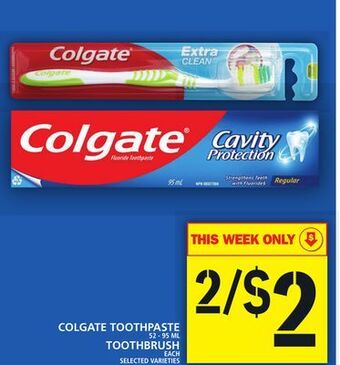 Food Basics Colgate toothpaste or toothbrush offer