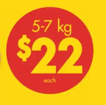 No Frills Utility grade frozen turkeys, 5-7 kg offer