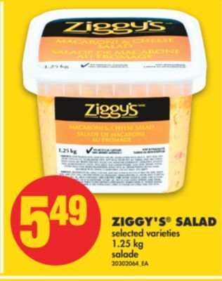 No Frills Ziggy's® salad, 1.25 kg offer