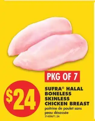 No Frills Sufra® halal boneless skinless chicken breast, pkg of 7 offer