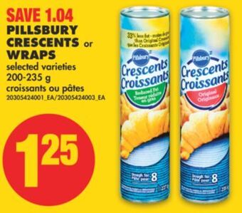 No Frills Pillsbury crescents or wraps, 200-235 g offer