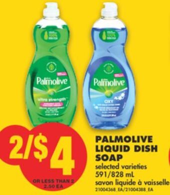 No Frills Palmolive liquid dish soap, 591/828 ml offer