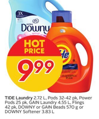 Sobeys Tide laundry offer