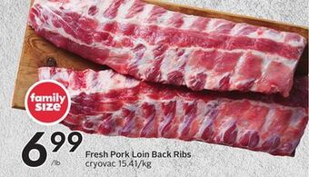 Sobeys Fresh pork loin back ribs offer
