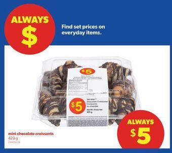 Real Canadian Superstore Mini chocolate croissants, 423 g offer