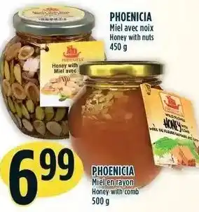 Marché Adonis Phoenicia Honey with Nuts 450 g or Phonicia Honey with Comb 500 g offer