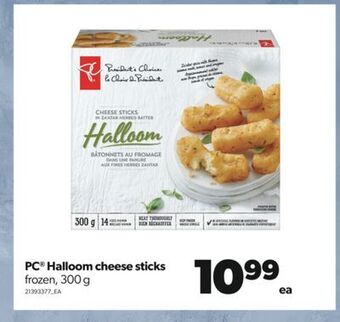Real Canadian Superstore Pc® halloom cheese sticks, 300 g offer