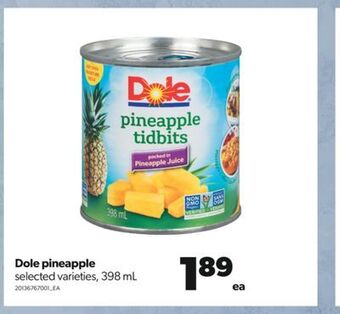 Real Canadian Superstore Dole pineapple, 398 ml offer