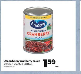 Real Canadian Superstore Ocean spray cranberry sauce, 348 ml offer