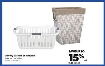 Real Canadian Superstore Laundry baskets or hampers offer