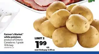 Real Canadian Superstore Farmer's market™ white potatoes, 10 lb bag offer
