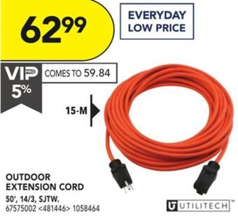 RONA Utilitech outdoor extension cord offer
