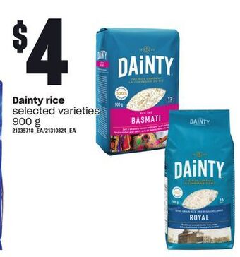 Loblaws Dainty rice, 900 g offer