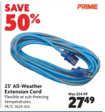 Home Hardware 25' all-weather extension cord offer