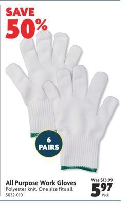 Home Hardware All purpose work gloves offer