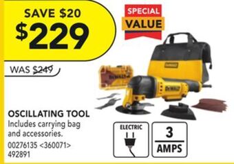 20v cordless oscillating tool* offer at 