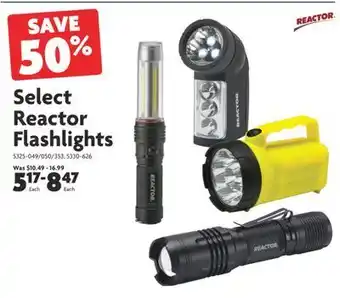 Home Hardware Select reactor flashlights offer