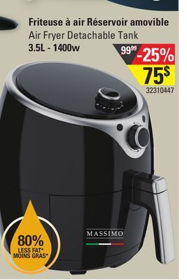 Sushi Shop Massimo air fryer detachable tank offer