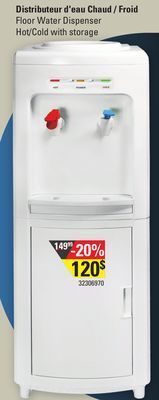 Hart Floor water dispenser hot/cold with storage offer