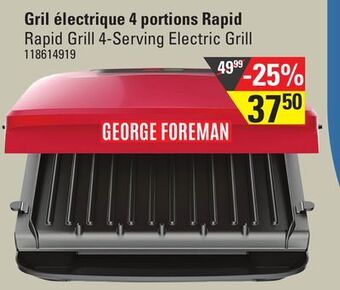 Sushi Shop George foreman rapid grill 4-serving electric grill offer