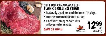 Farm Boy Cut from canada aaa beef flank grilling steak offer