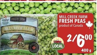Farm Boy Mill creek farm fresh peas offer