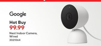 Staples Google nest indoor camera, wired offer