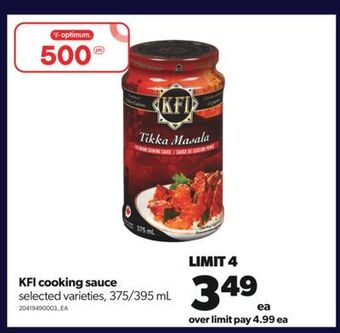 Real Canadian Superstore Kfi cooking sauce, 375/395 ml offer
