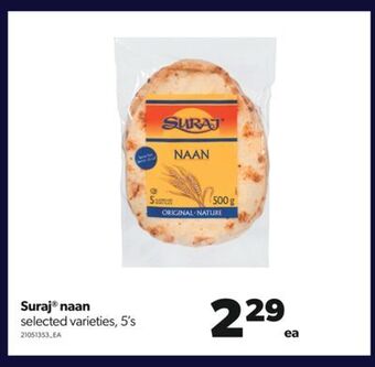 Real Canadian Superstore Suraj® naan, 5's offer