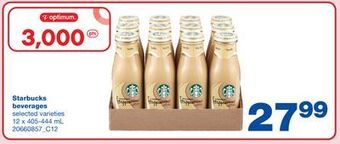 Wholesale Club Starbucks beverages, 12 x 405-444 ml offer