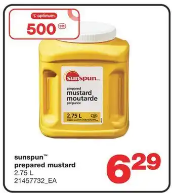 Wholesale Club Sunspun™ prepared mustard, 2.75 l offer