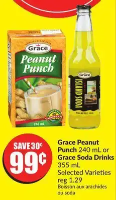 Chalo FreshCo Grace peanut punch 240 ml or grace soda drinks 355 ml selected varieties offer