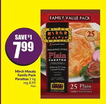 Chalo FreshCo Mirch masala family pack parathas 2 kg offer