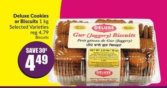 Chalo FreshCo Deluxe cookies or biscuits 1 kg selected varieties offer