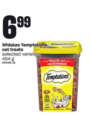 Zehrs Markets Whiskas temptations cat treats, 454 g offer