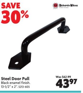 Home Hardware Steel door pull offer