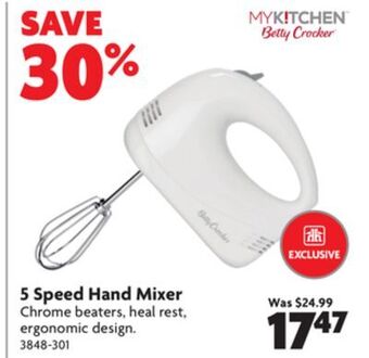 Home Hardware 5 speed hand mixer offer