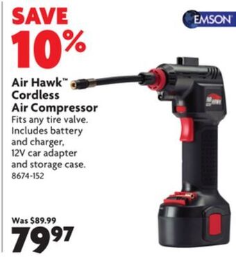 Home Hardware Air hawk™ cordless air compressor offer