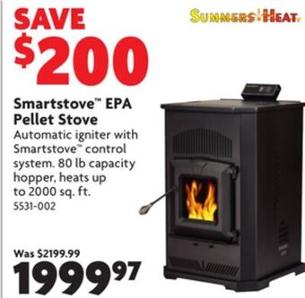 Home Hardware Smartstove™ epa pellet stove offer