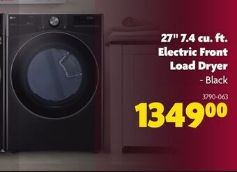 Home Hardware 27" 7.4 cu. ft. electric front load dryer offer