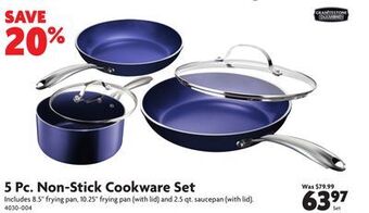 Home Hardware 5 pc. non-stick cookware set offer