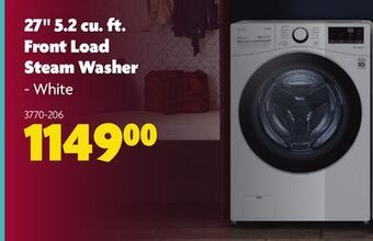 Home Hardware Lg 27" 5.2 cu. ft. front load steam washer offer