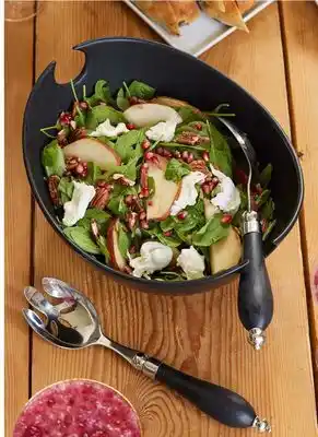 Stokes Laura matte salad bowl with serves offer