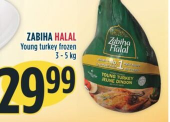 Marché Adonis Zabiha halal young turkey frozen offer