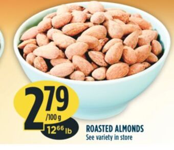 Marché Adonis Roasted almonds offer